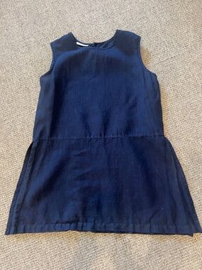 Bryn Walker “tunic”.   Linen side slits.  Sz S    Navy blue
